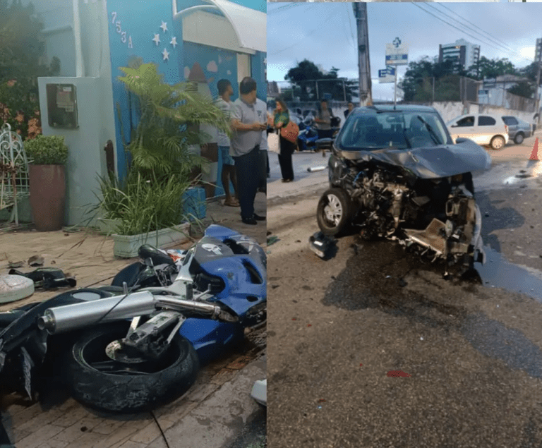 VÍDEO: Acidente entre carro e moto deixa uma pessoa morta em Aracaju