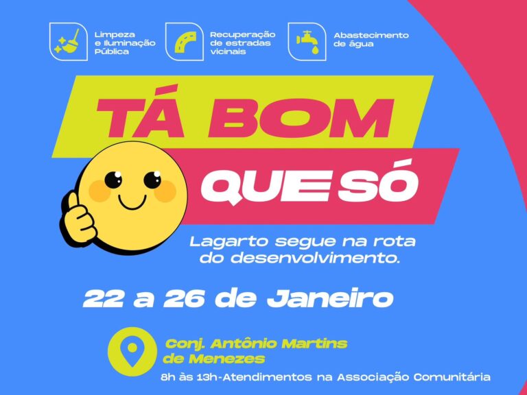 Lagarto levará caravana para o Conjunto Antônio Martins de Menezes