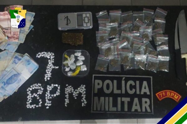 PM prende mulher por tráfico ilícito de drogas em Lagarto