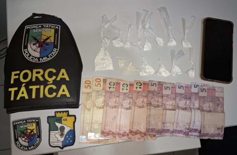 Polícia Militar prende homem por tráfico de drogas em Tobias Barreto