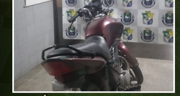 7ºBPM recupera motocicleta roubada em Lagarto