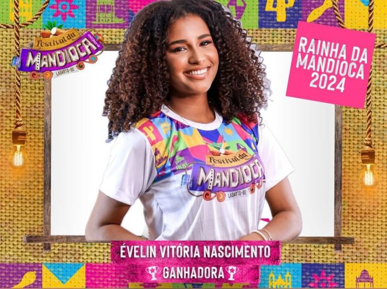 Évelin Vitória é eleita Rainha do Festival da Mandioca 2024