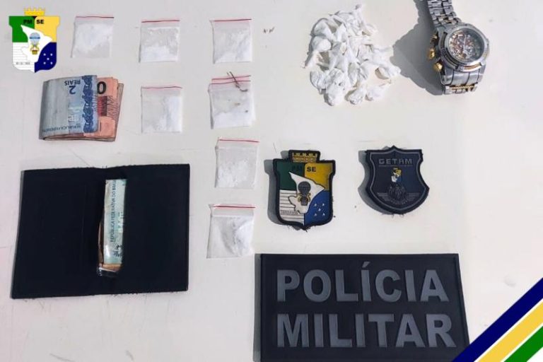 Polícia Militar apreende homem por tráfico de drogas em Lagarto