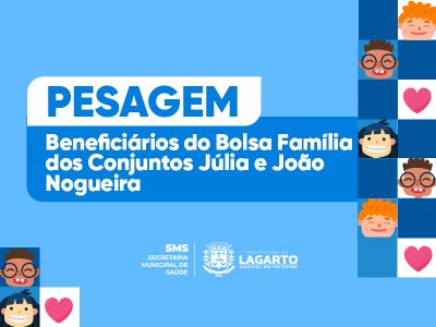 Prefeitura convoca beneficiários dos Conjuntos Júlia e João Nogueira para Pesagem do Bolsa Família
