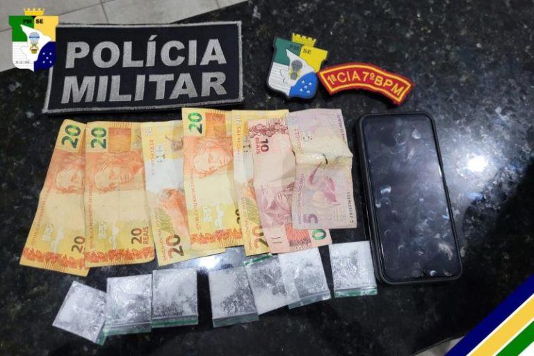Adolescente é preso suspeito de ato infracional análogo ao tráfico de drogas em Lagarto