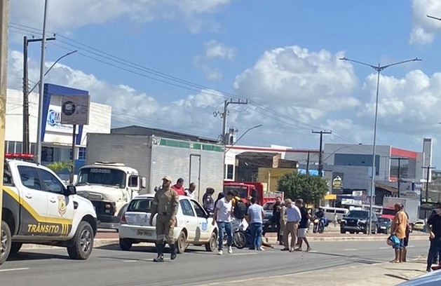 Motociclista fica ferido após colisão em Lagarto