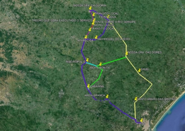 Trecho da rodovia SE-175 será interditado para a realização de obras em adutora neste domingo