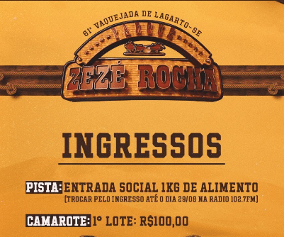 Vaquejada de Tradição no Parque Zezé Rocha oferece entrada solidária