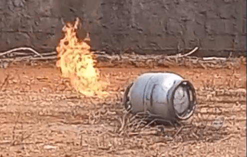 Mulher fica ferida em acidente doméstico com botijão de gás