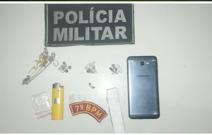 Polícia detém dois indivíduos por tráfico de drogas no Alto da Boa Vista em Lagarto