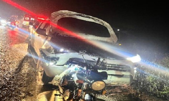 Caminhonete colide contra motocicleta na rodovia que liga Lagarto à Salgado