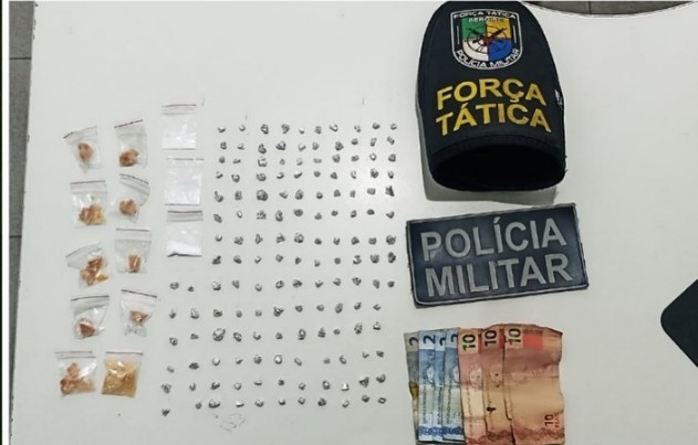 Suspeito é detido por tráfico de drogas no bairro Ademar de Carvalho, em Lagarto