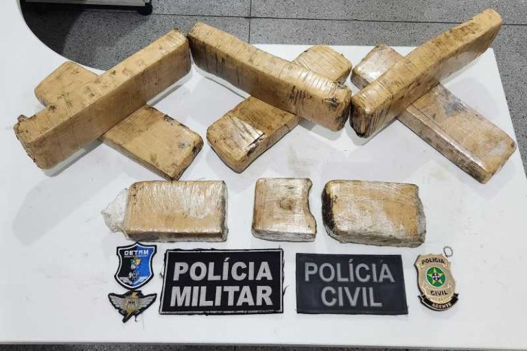 Homem é preso transportando cerca de 10kg de maconha em veículo