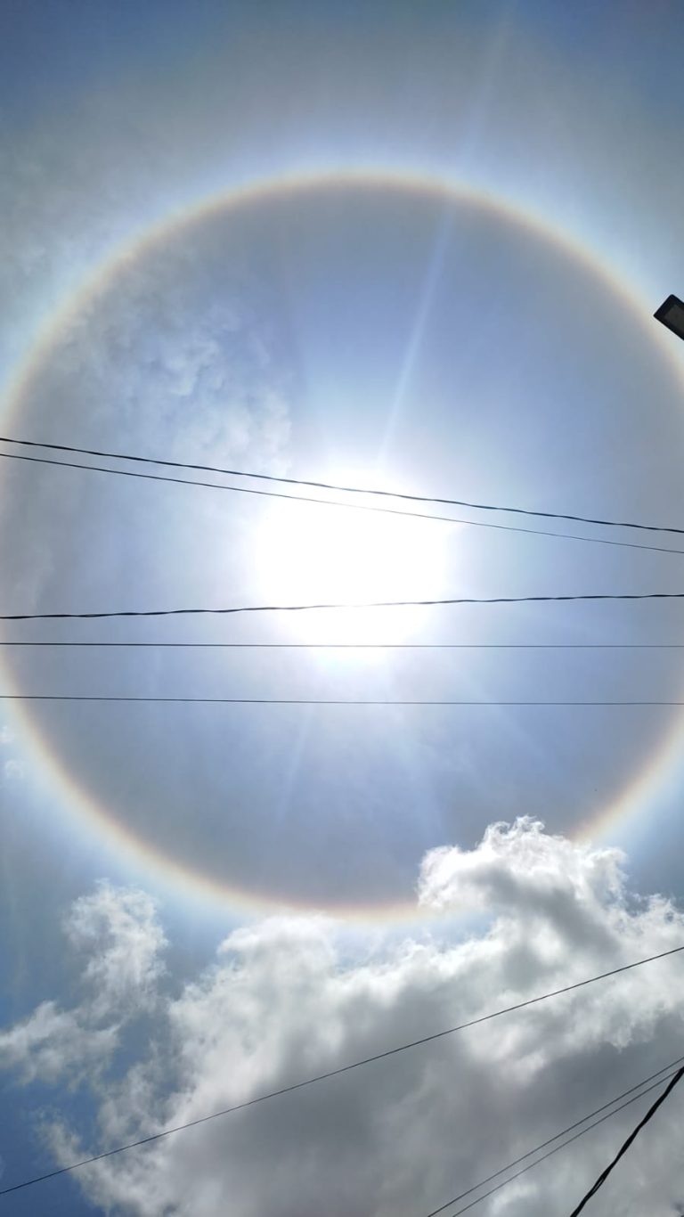 Fenômeno Halo Solar encanta moradores de Lagarto