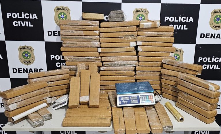 Operação do Denarc apreende 82kg de maconha avaliados em R$ 180 mil