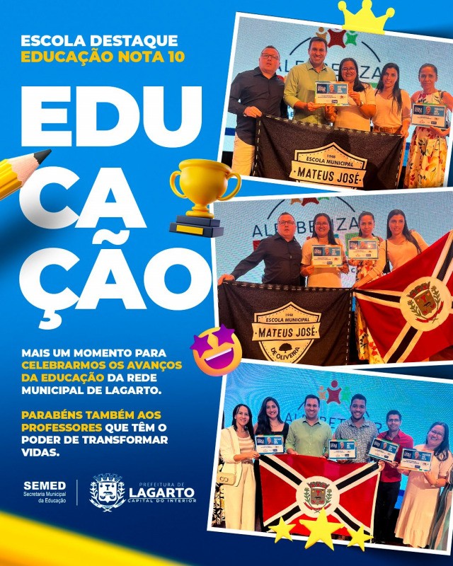 Quatro unidades da Rede Municipal de Lagarto são destaque no IDESE