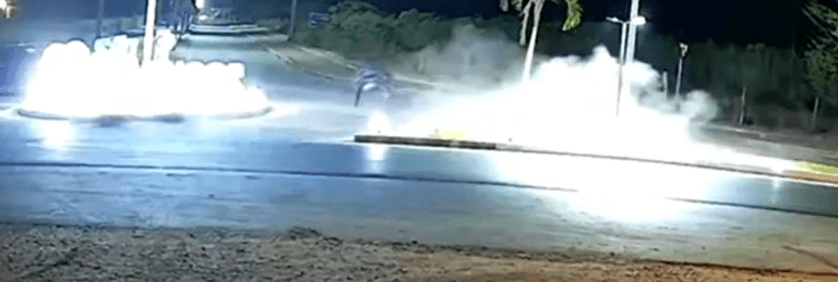 Vídeo: Acidente de moto em São Domingos é registrado por câmera de segurança