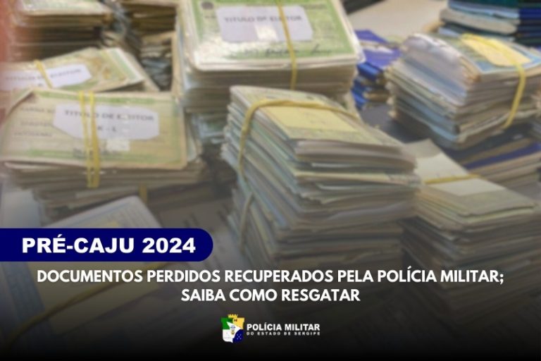 PM divulga lista de documentos e objetos perdidos durante o Pré-Caju