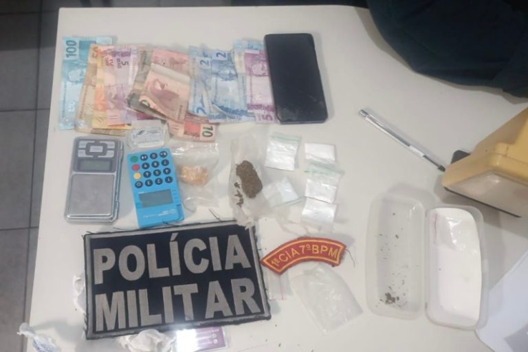 Duas pessoas são presas por tráfico de drogas no Ademar de Carvalho
