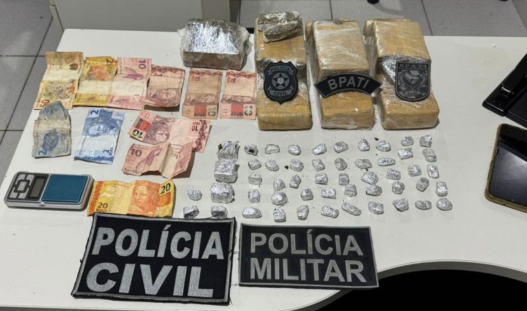 Polícia desarticula ponto de drogas e apreende 4kg de maconha em Boquim