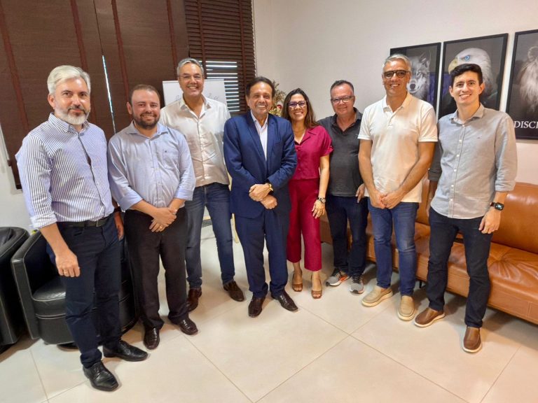 Sérgio e Fábio Reis recebem superintendente e gerentes do Banco do Nordeste em Lagarto