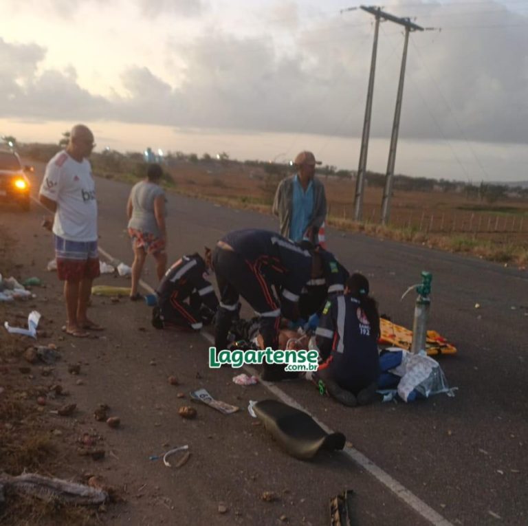 Acidente deixa uma pessoa ferida em Lagarto