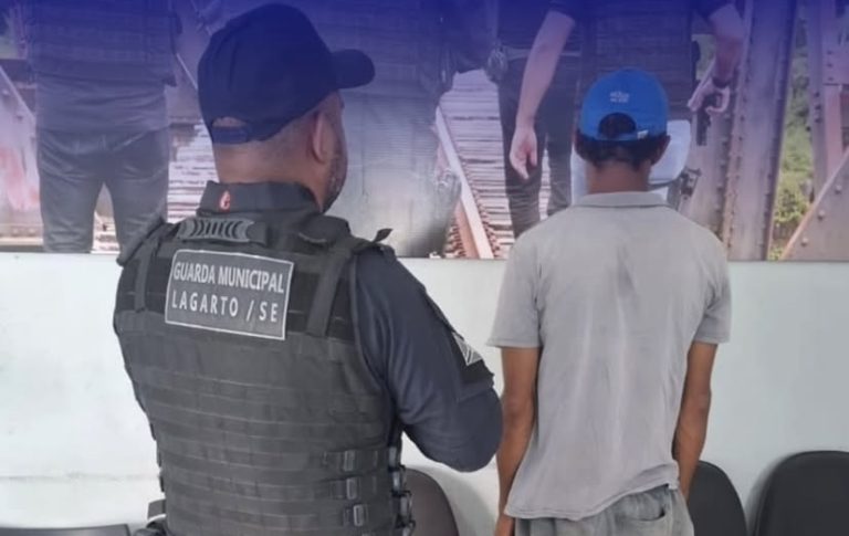 GML conduz indivíduo com mandado de prisão em aberto em Lagarto