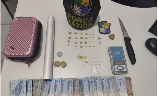 Homem e mulher são  presos em flagrante por tráfico de drogas em Lagarto