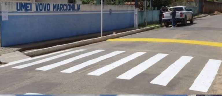 DTTU inicia revitalização das faixas de pedestres nas instituições de ensino