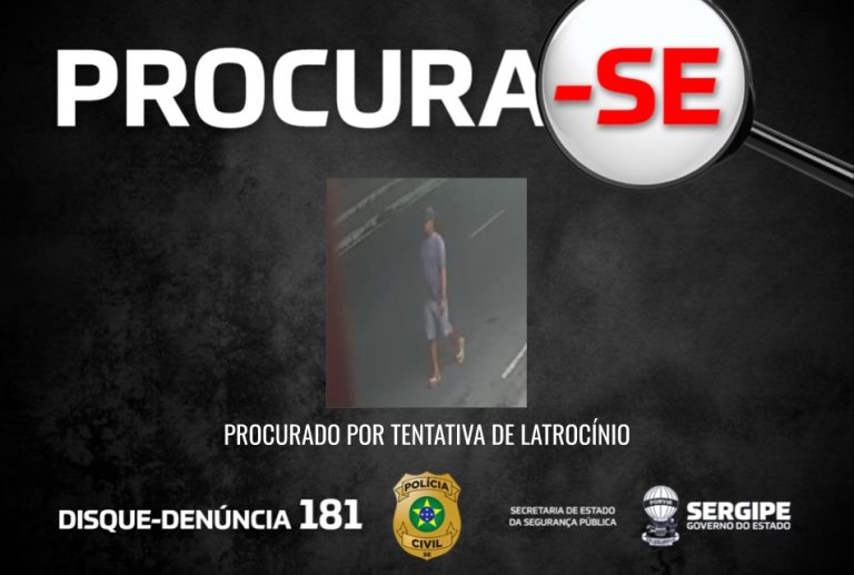 Polícia Civil divulga imagens do suspeito de tentativa de latrocínio