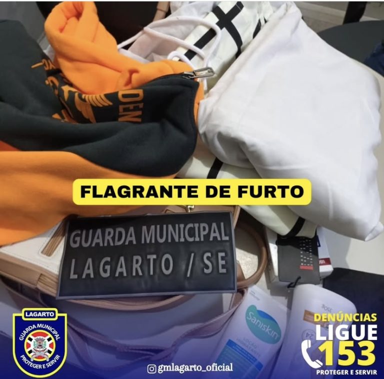 GML prende suspeita de praticar vários furtos em Lagarto