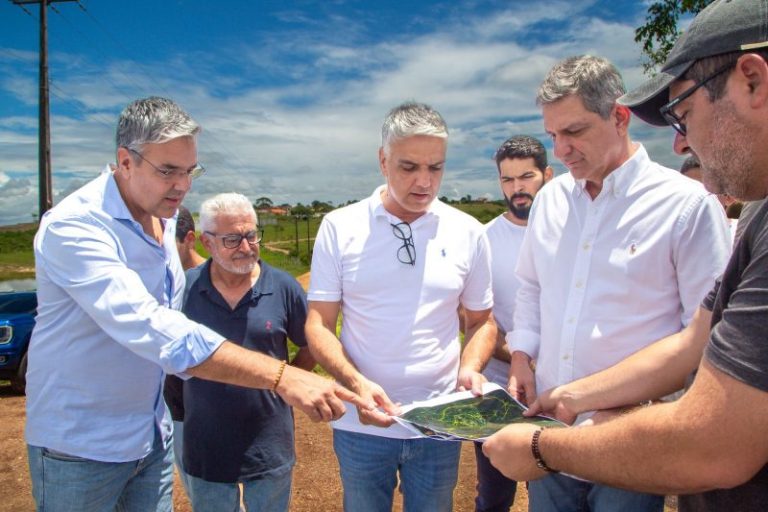 Prefeito Sérgio recebe senador Rogério Carvalho em visita aos pontos do Rodoanel em Lagarto
