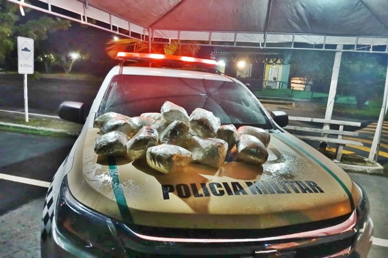 PM prende suspeito e apreende quase 11 kg de maconha na divisa entre BA e SE