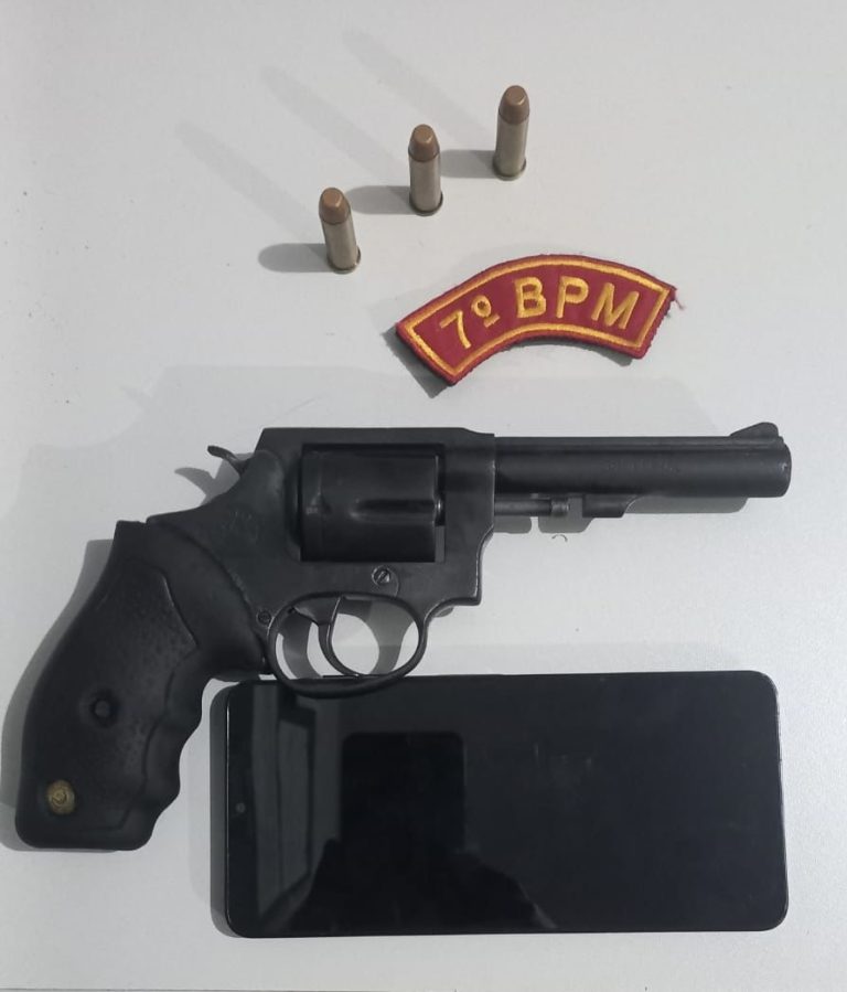 Homem é preso por porte ilegal de arma de fogo na Colônia Treze