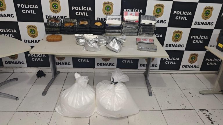 Polícia apreende 84 kg de drogas em caminhão na BR-101