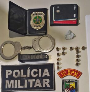 PM flagra motorista embriagado portando munições em Tobias Barreto