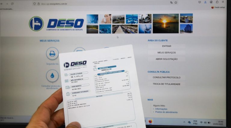 Deso disponibiliza faturas referentes a serviços anteriores à transição para Iguá