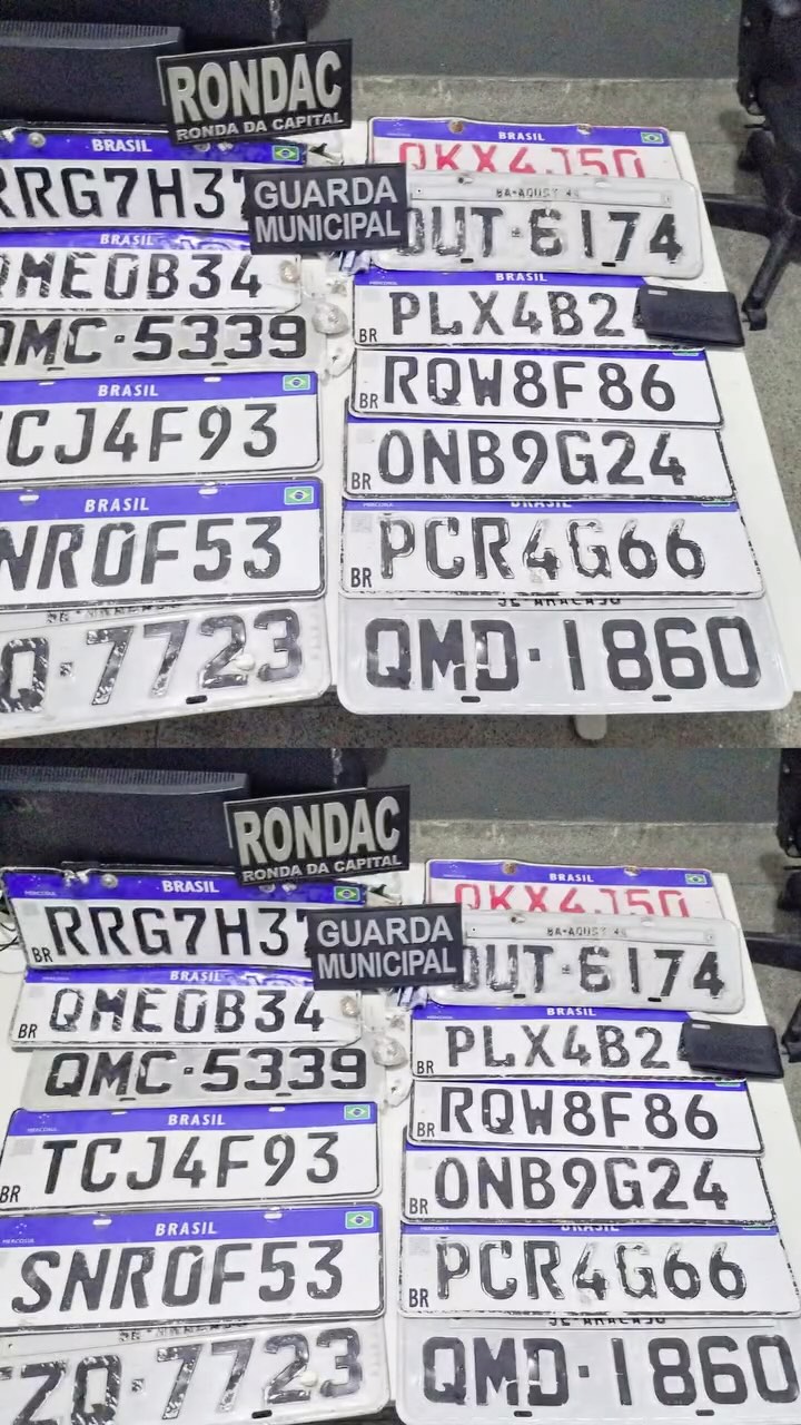 Dupla é presa por extorquir motoristas em Aracaju; cobravam para devolver placas perdidas na chuva