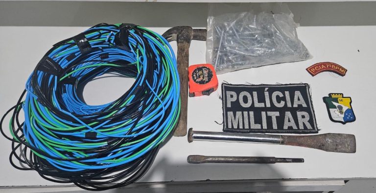 Polícia Militar prende suspeito e apreende material furtado em residência na cidade de Lagarto