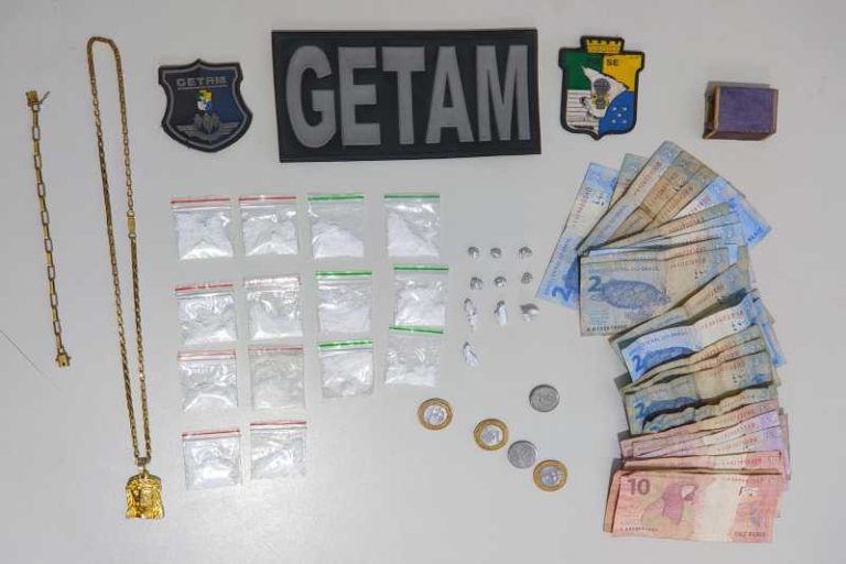Polícia Militar prende casal por tráfico ilícito de drogas em Lagarto