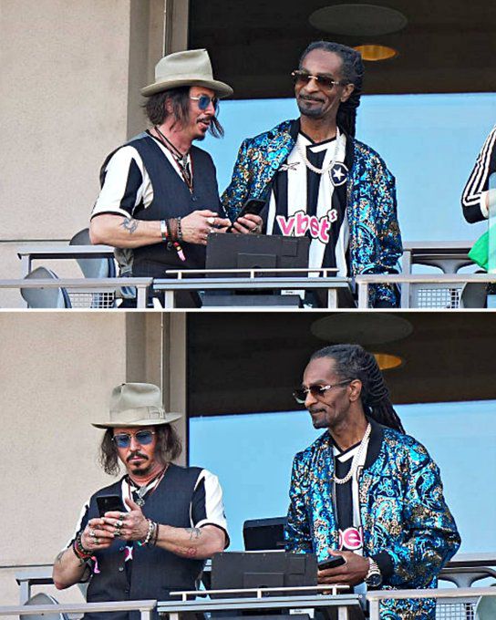 Sósias de Snoop Dogg e Johnny Depp causam  alvoroço em jogo entre PSG e Botafogo