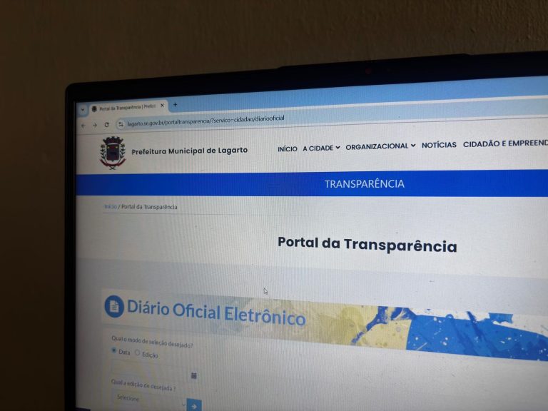 Prefeitura de Lagarto lançará 1ª edição do Diário Oficial Eletrônico dia 27