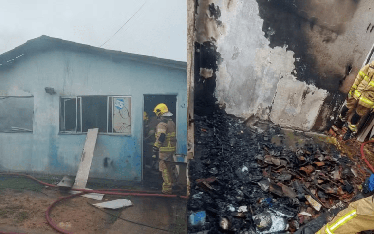 Incêndio atinge e destrói parte de residência em Estância