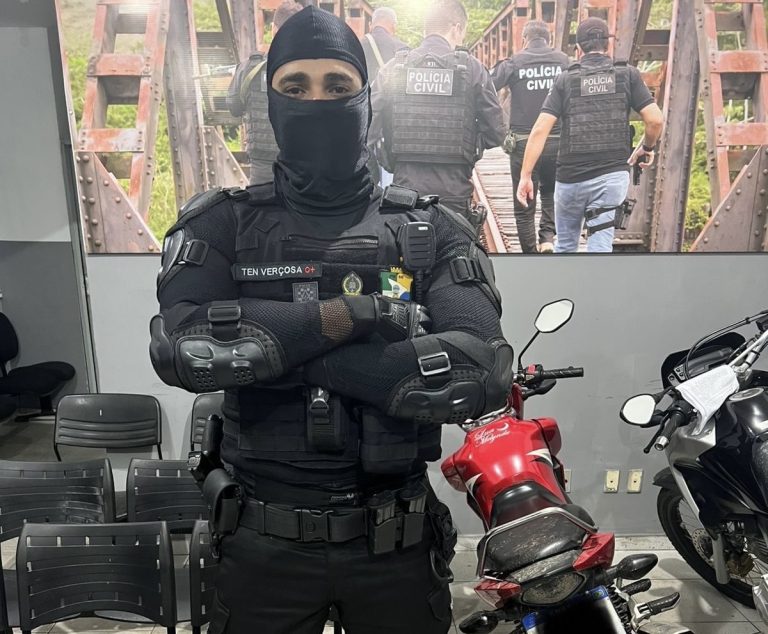 GETAM apreende motocicleta adulterada durante o Casamento do Matuto na Colônia Treze