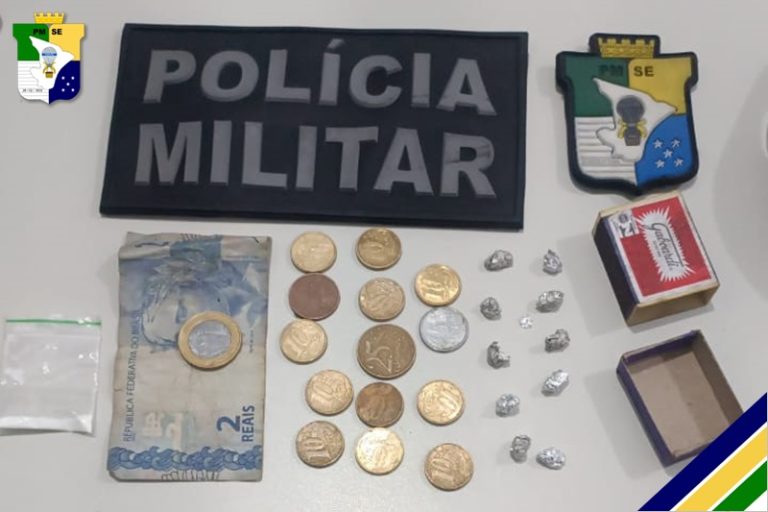 Polícia Militar apreende drogas e prende homem por tráfico em Lagarto