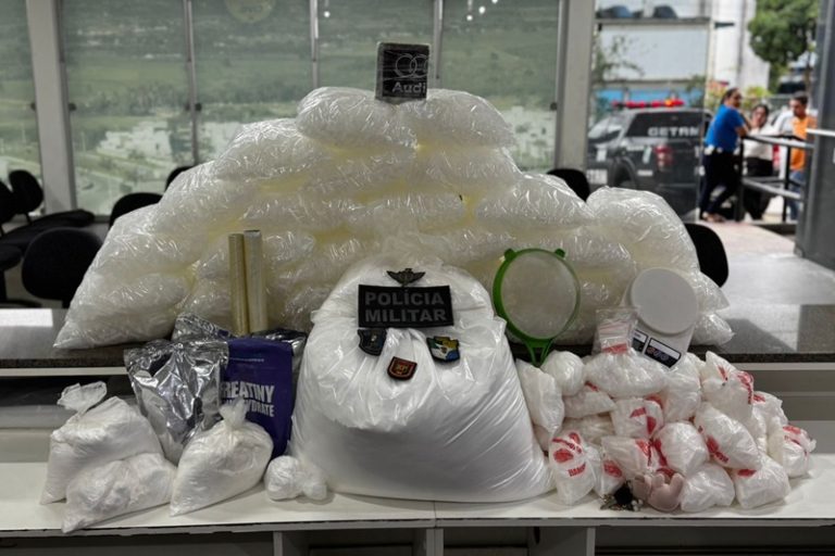 PM apreende quase 4.850 pinos de cocaína no interior de SE