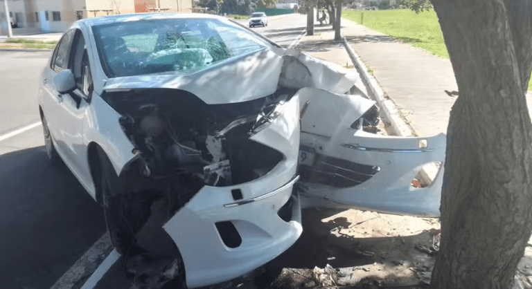 Motorista morre após atropelar mulher e bater em árvore em Aracaju