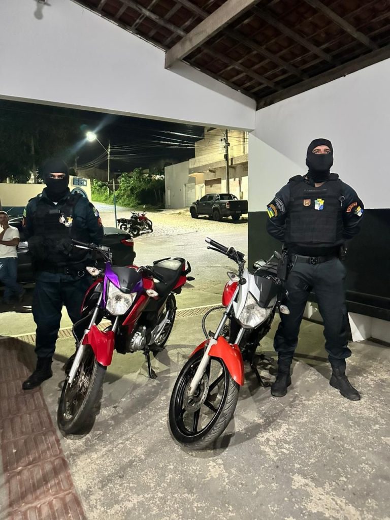 Polícia Militar recupera motocicleta furtada em Lagarto