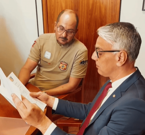 Fábio Reis recebe Associação dos Agentes de Trânsito em Brasília