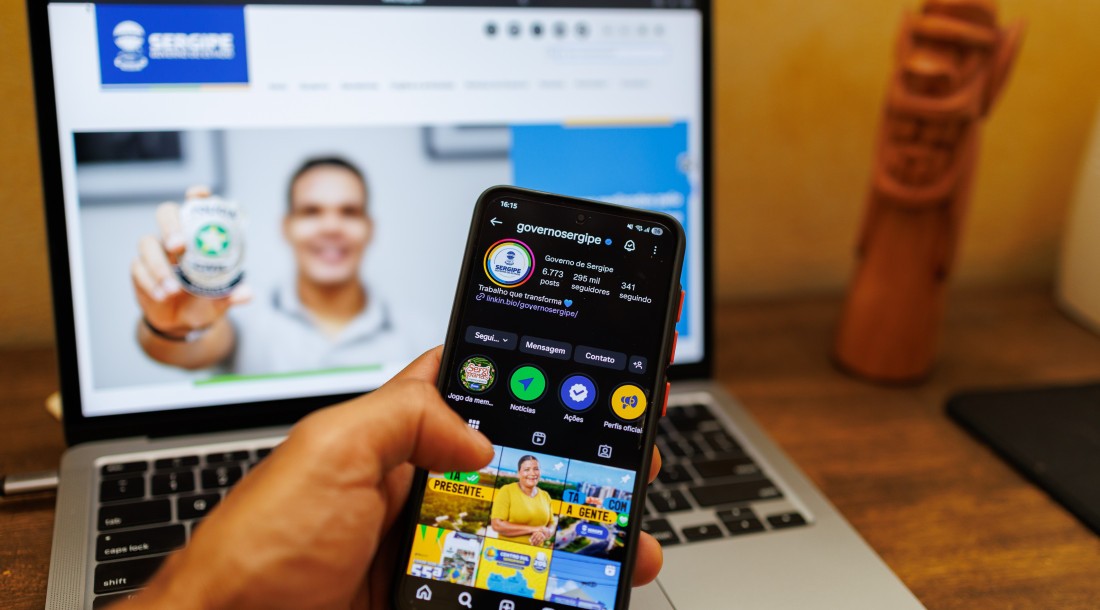 Governo de Sergipe é destaque nacional em engajamento digital no ranking Social Media Go // Foto : Igor Matias